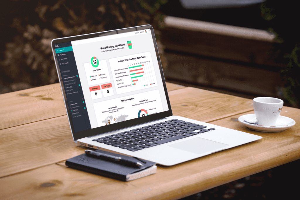 Lupl app on laptop
